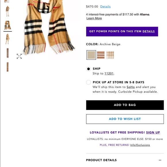 Authentic Burberry Cashmere Scarf - Picture 7 of 8